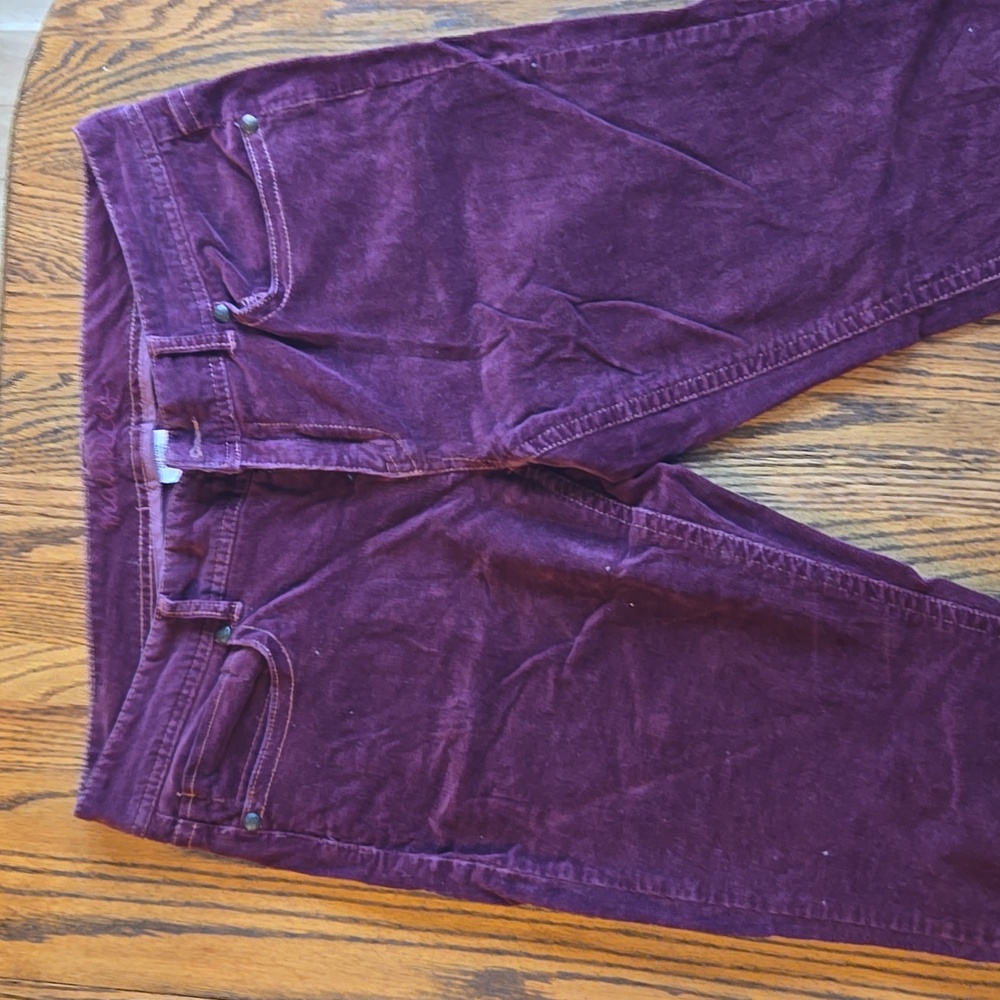 Women’s Vintage Burgundy Corduroy Pants